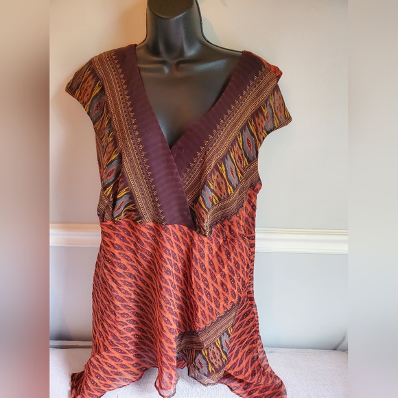 Multicolor Patterned Dress - Picture 1 of 6